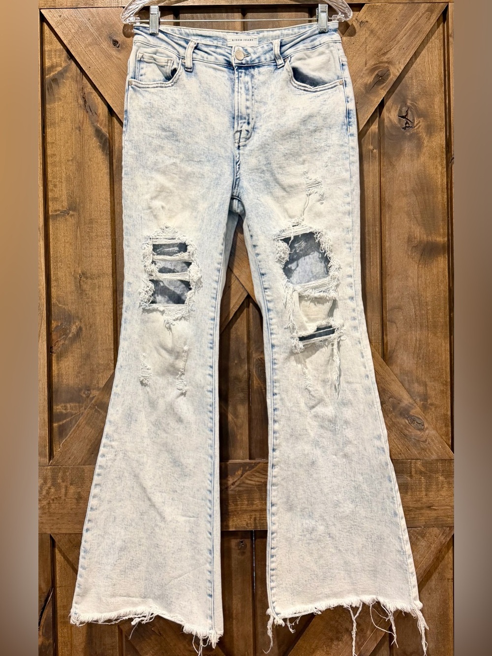 Risen - Avril Flared Vintage Light Wash Jeans - Picture 3 of 16